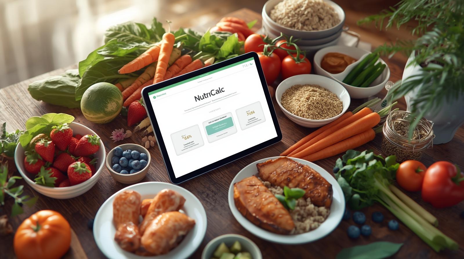 Vibrant illustration of a healthy meal plan layout