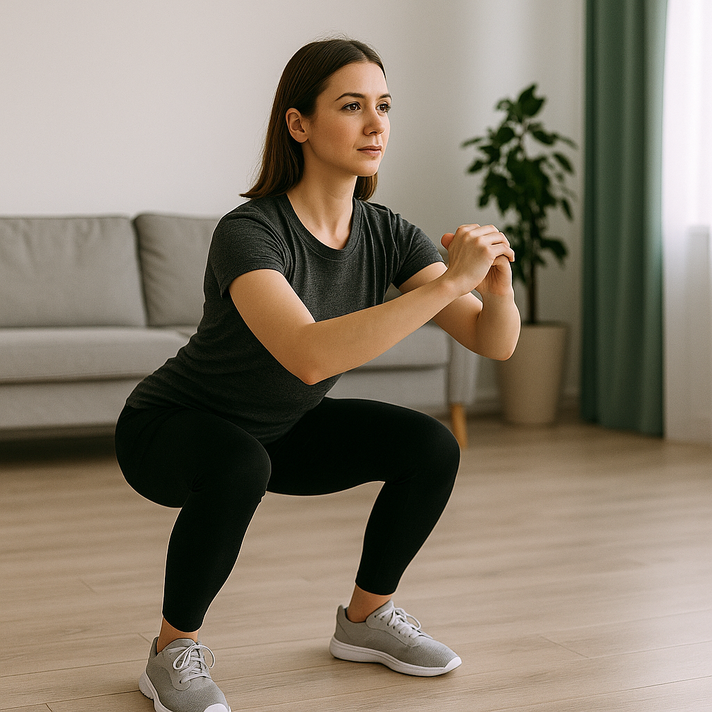Squats bodyweight exercise