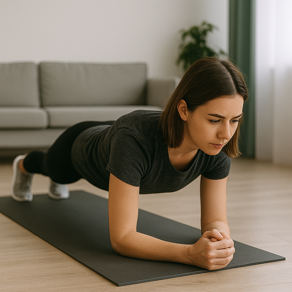 Plank exercise for core stability