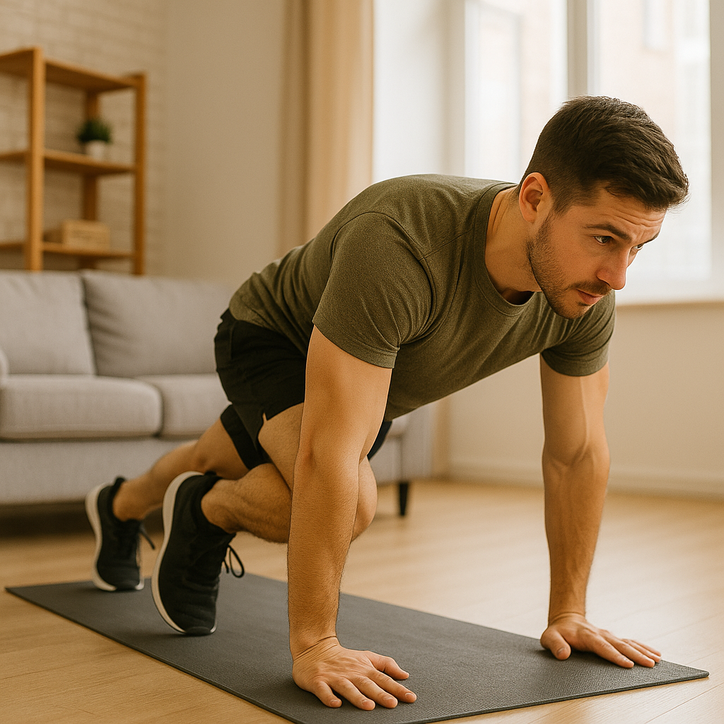 Mountain climbers cardio and core