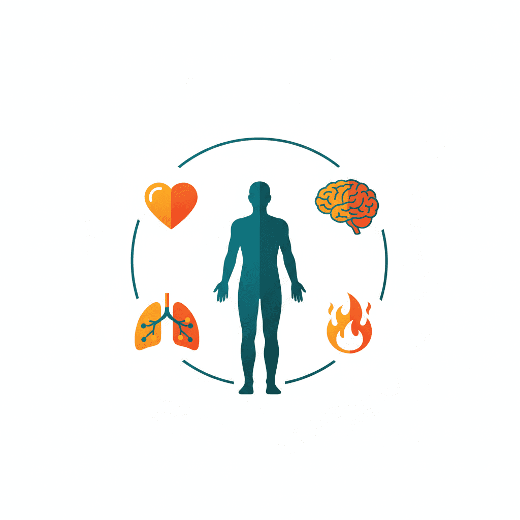 Metabolism concept illustration for BMR
