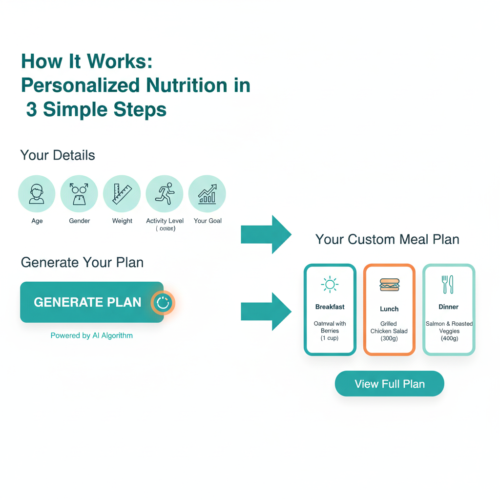 How a diet planner translates inputs into a plan