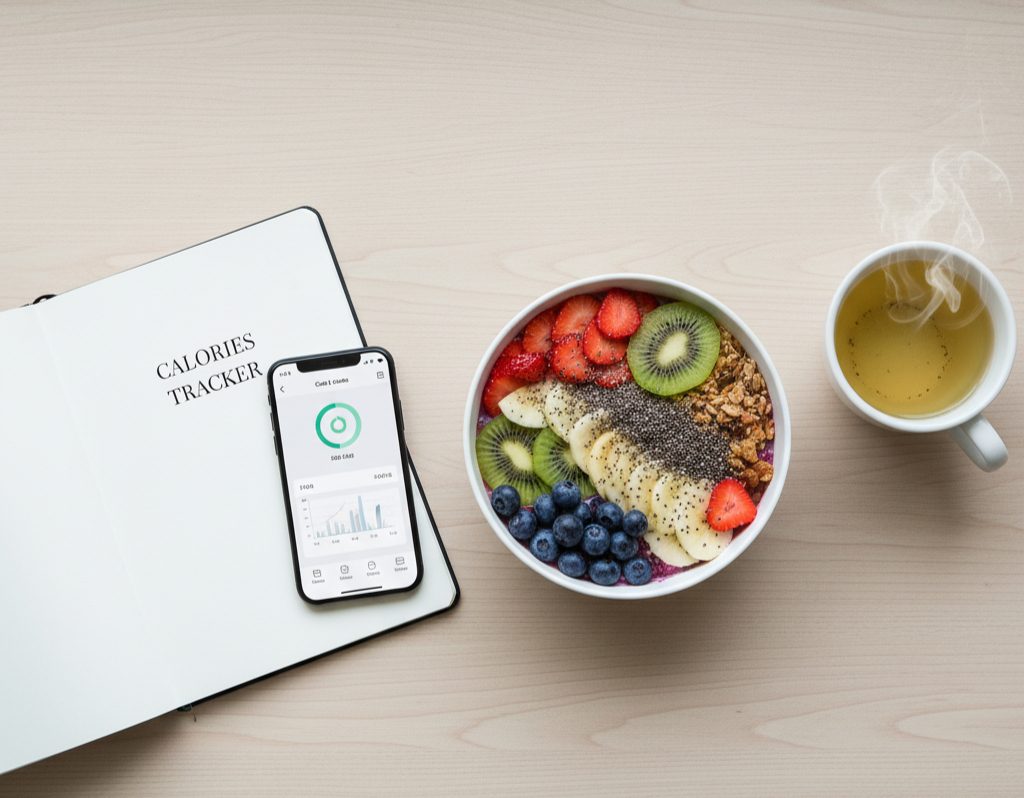 Calorie deficit example chart