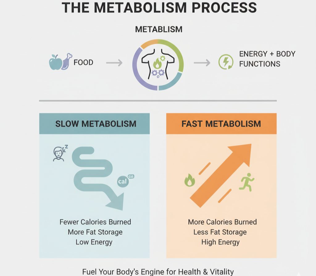 Tracking metabolism and calorie burn while dieting