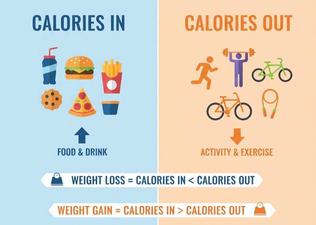 Daily calorie tracking and meal planning for fat loss