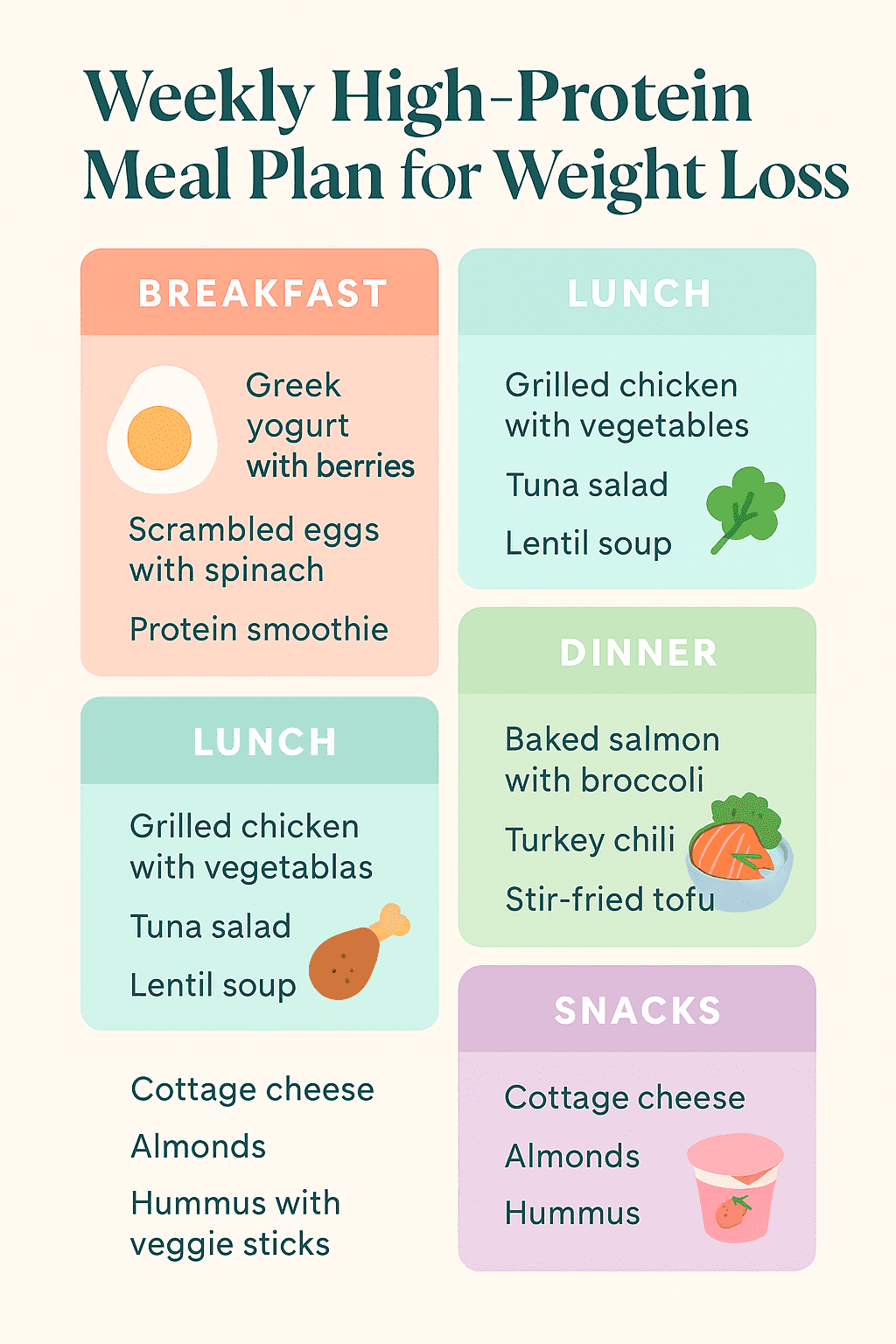 High-protein meal prep for 30-day weight loss plan
