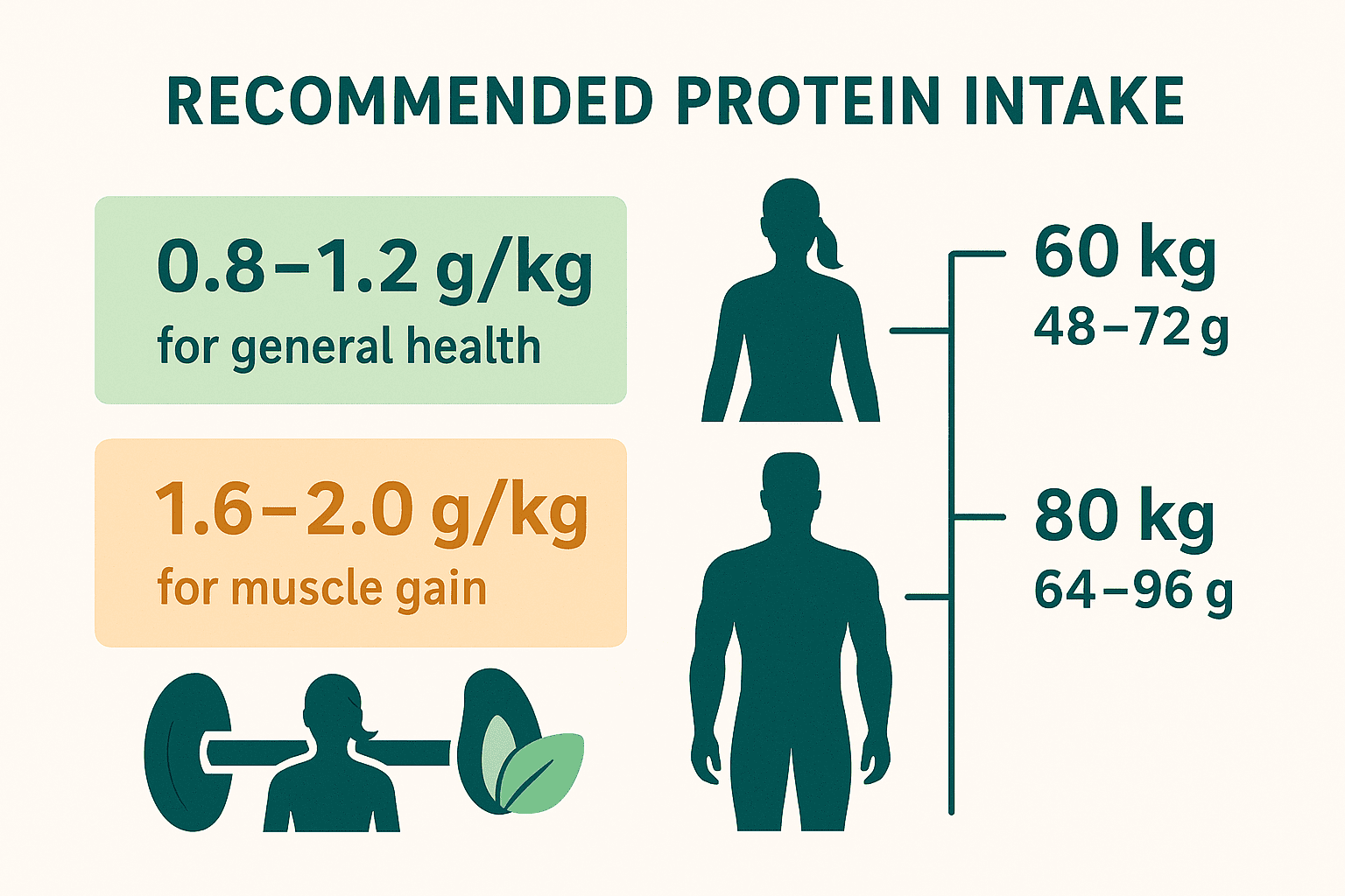 Daily protein target visual